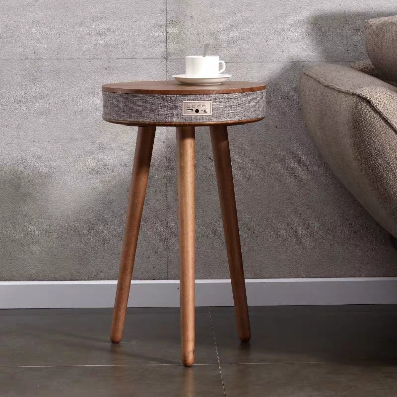 Bluetooth Speaker Small Coffee Table Wireless Charging Creative Small round Table