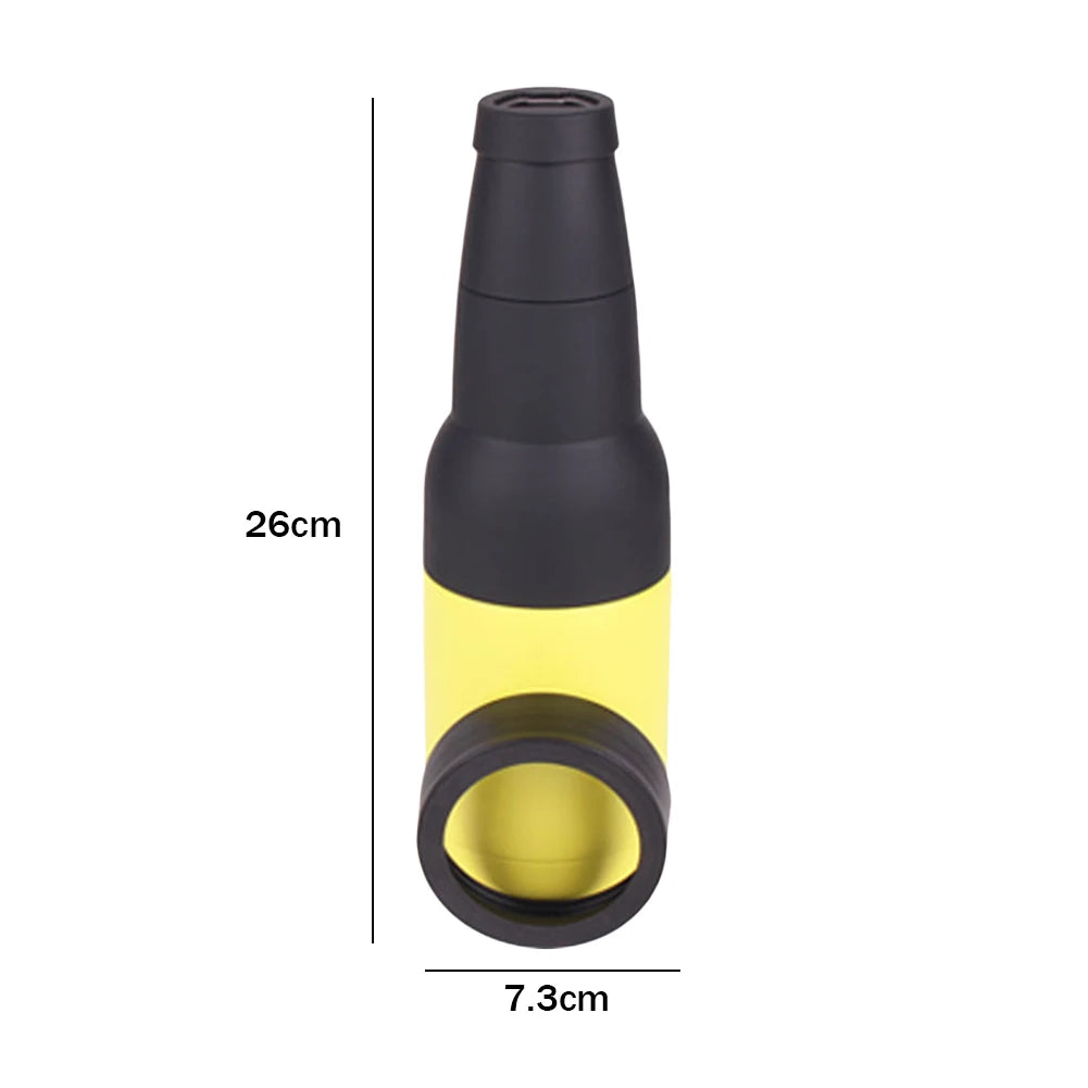 3 in 1 Stainless Steel Beer Drink Can Bottle Holder with Cola Opener Double Wall Vacuum Insulated Bottle for Beer Can Cooler Bar